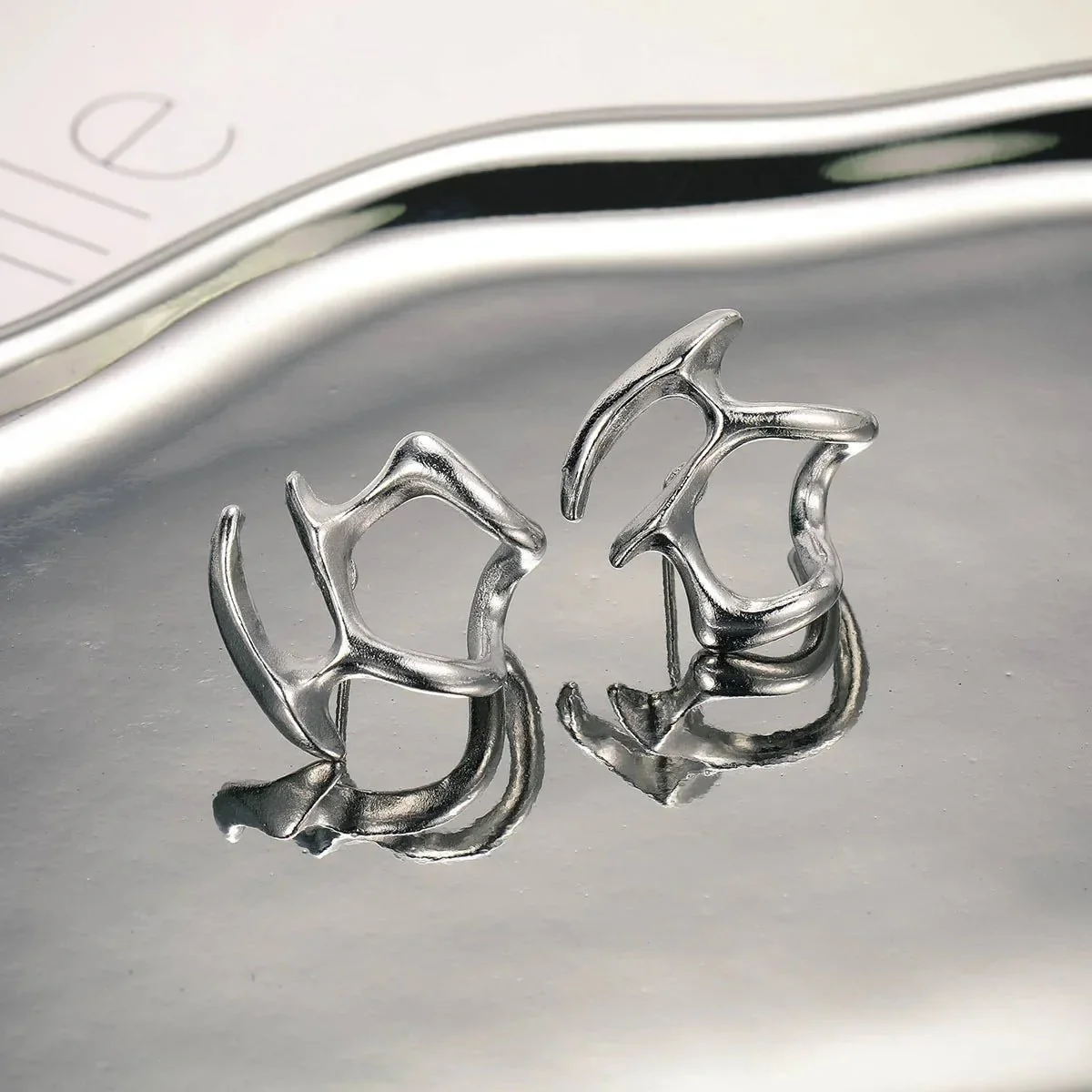 Boucle d'oreilles abstraite - Image 3