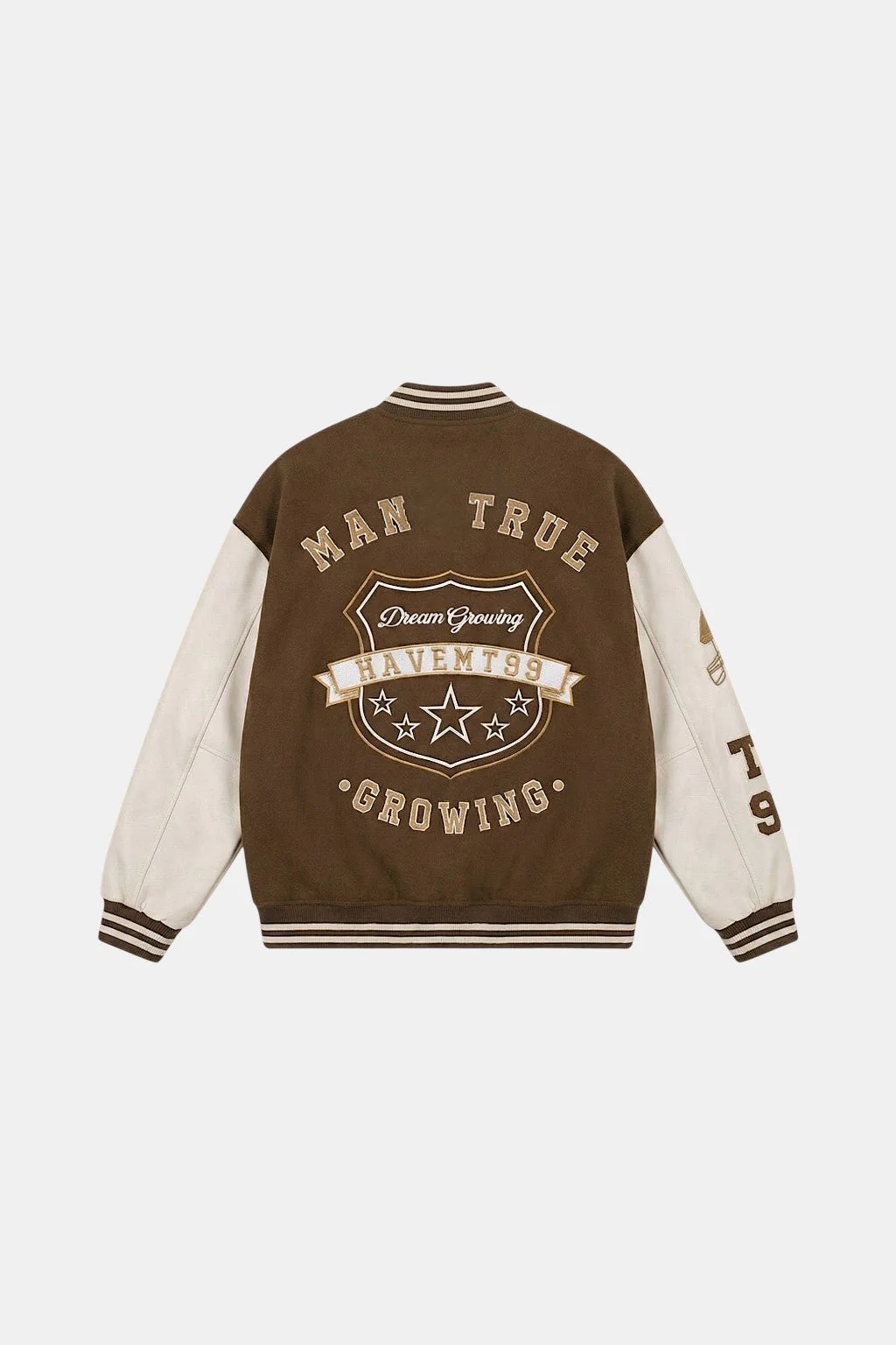 Brown varsity jacket - Image 3