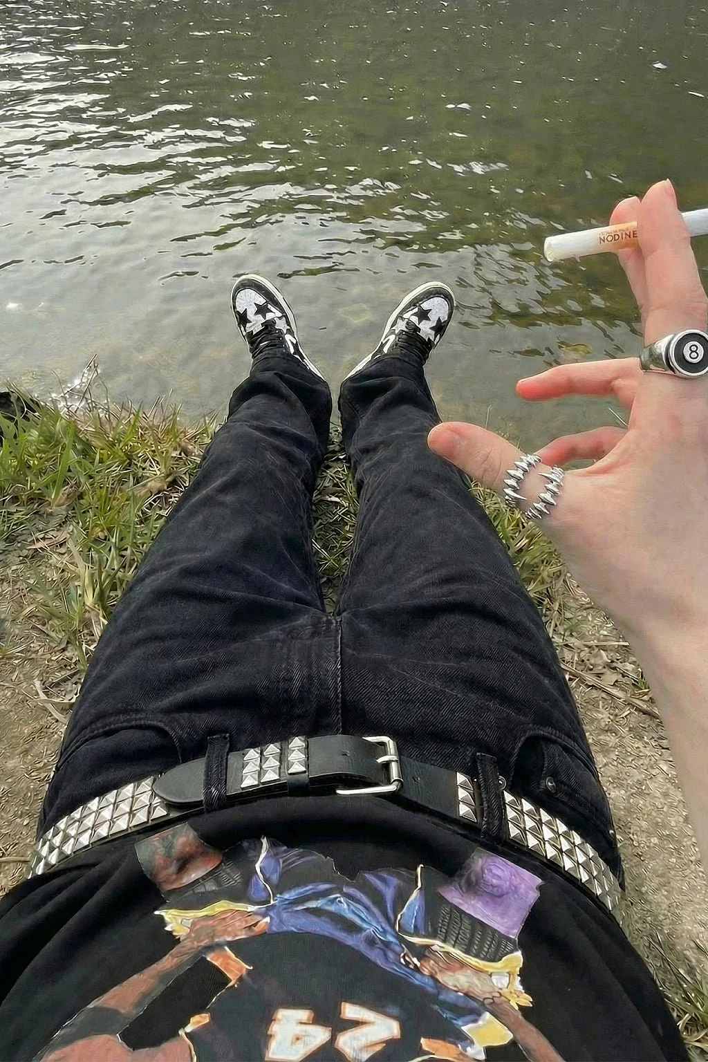 Ceinture cloutée pyramide - Image 7