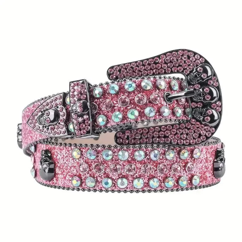 Ceinture strass rose - Image 2