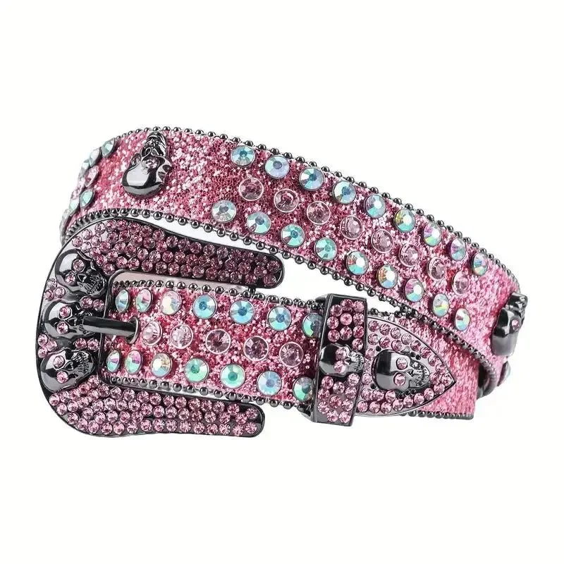 Ceinture strass rose - Image 4