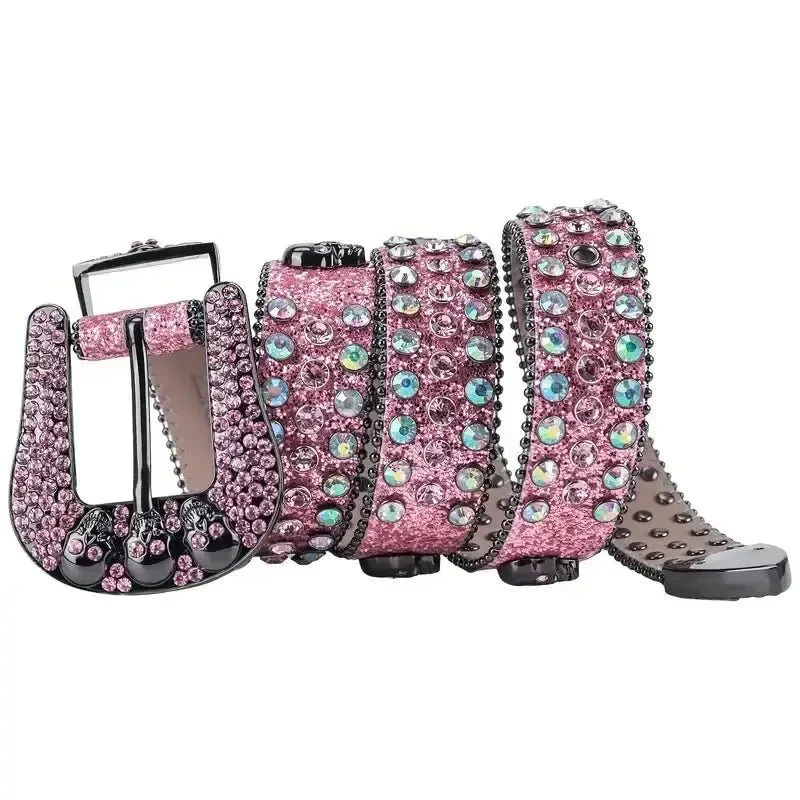 Ceinture strass rose - Image 5