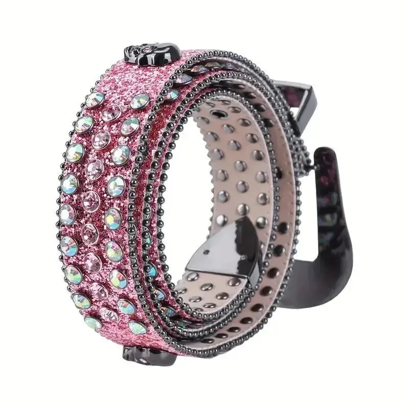 Ceinture strass rose - Image 6