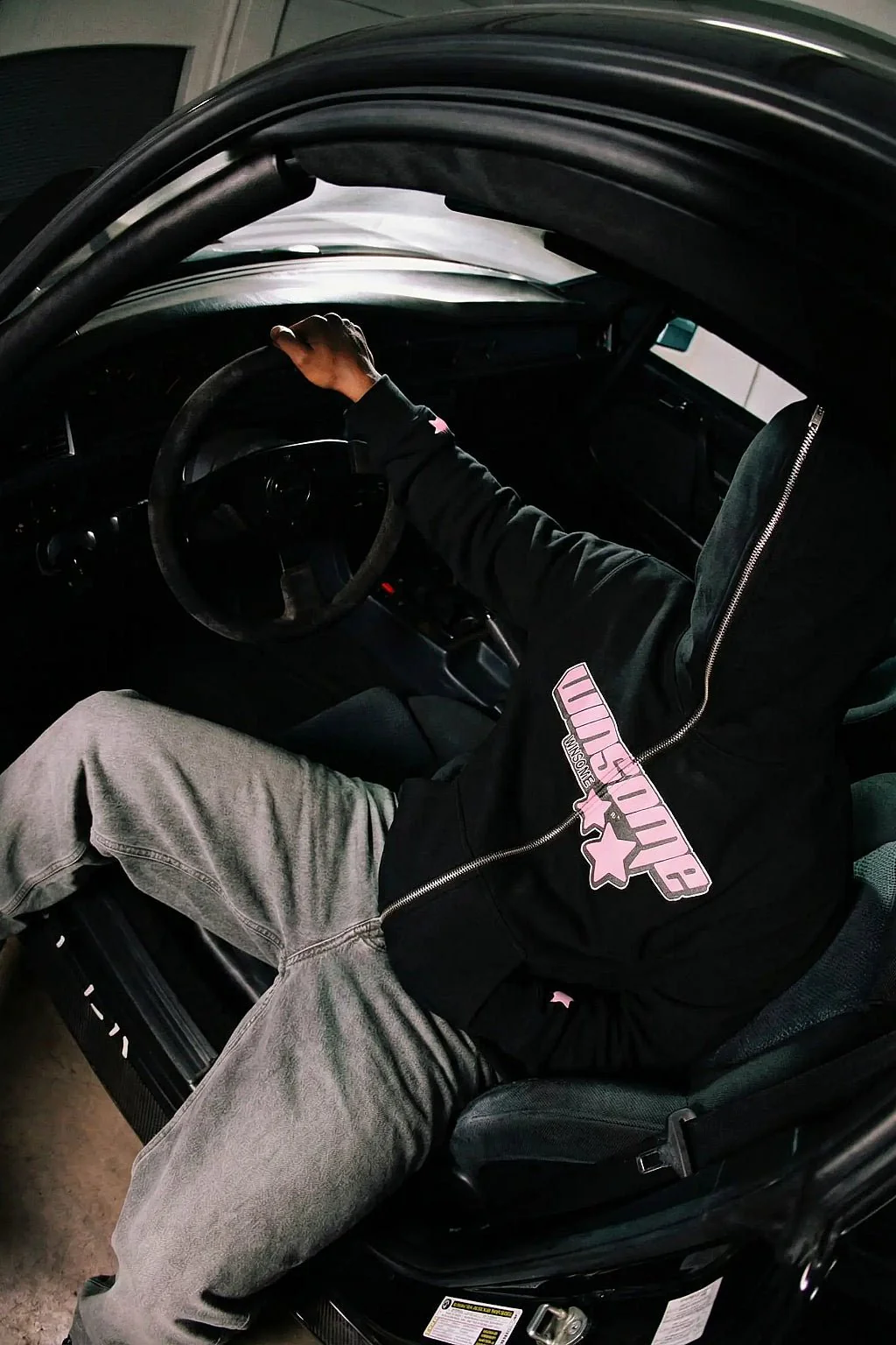 Full zip grey hoodie - Image 3