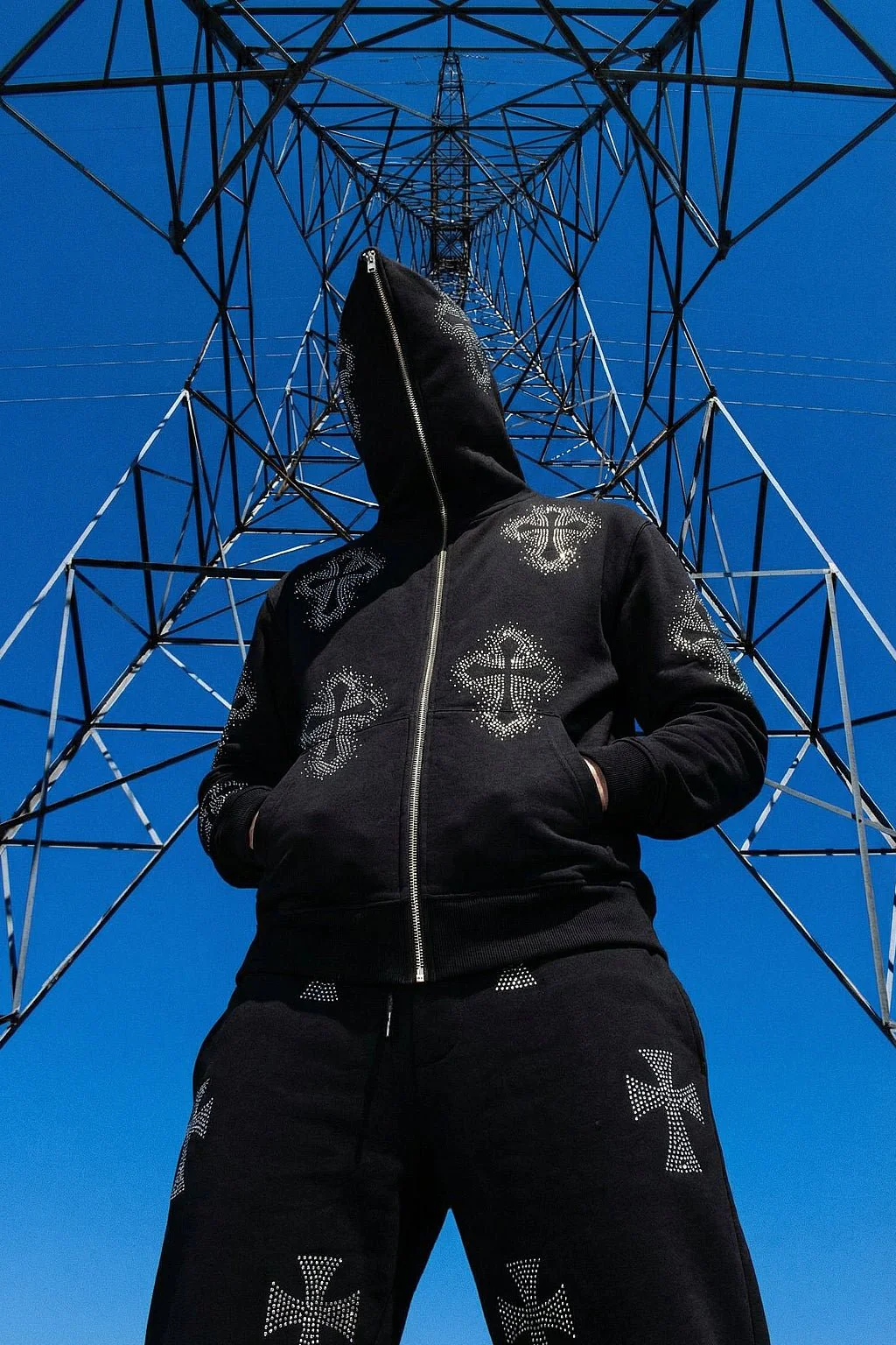 Gilet avec des croix strass - Image 3