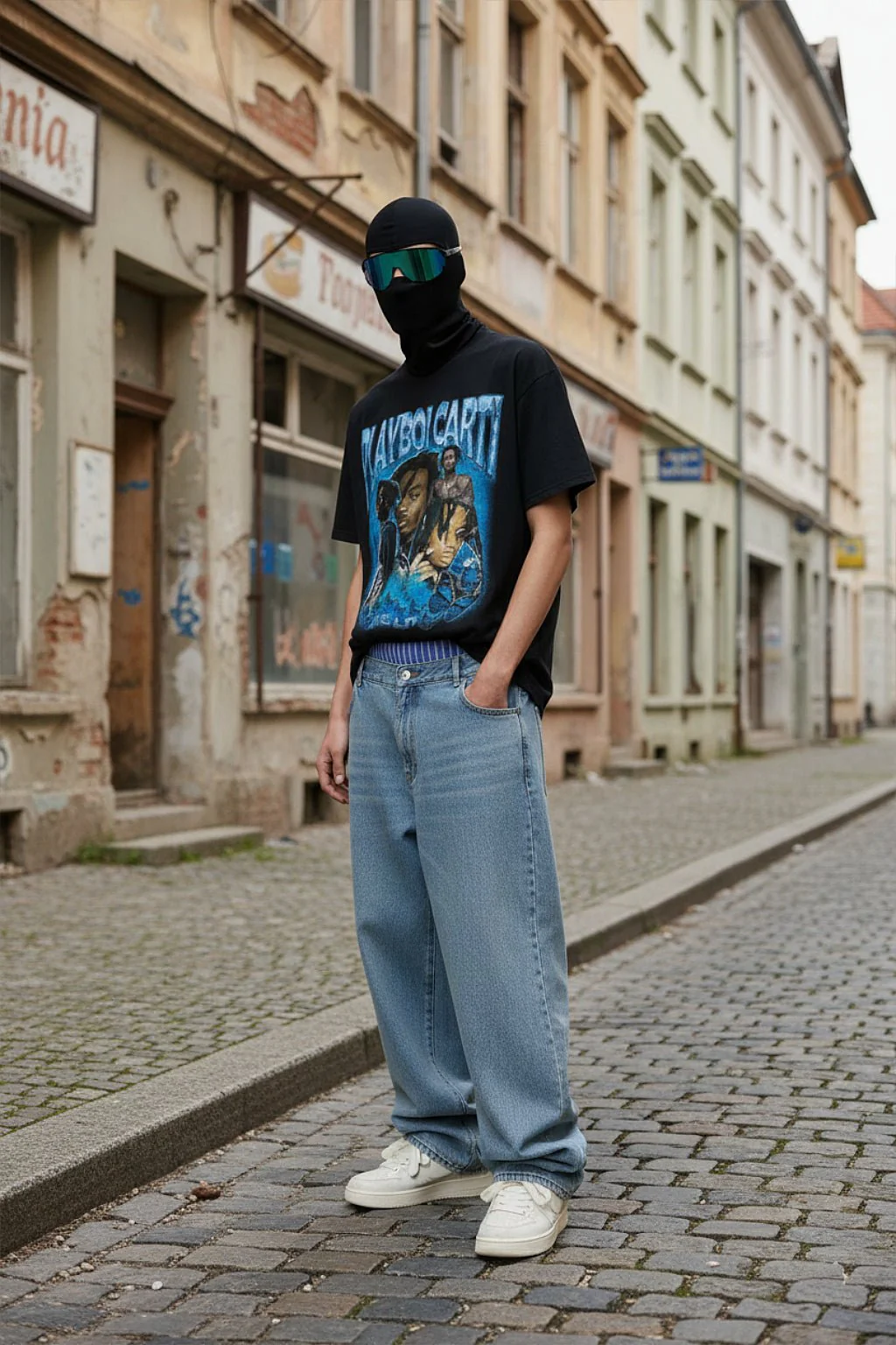 Jean baggy délavé - Image 4
