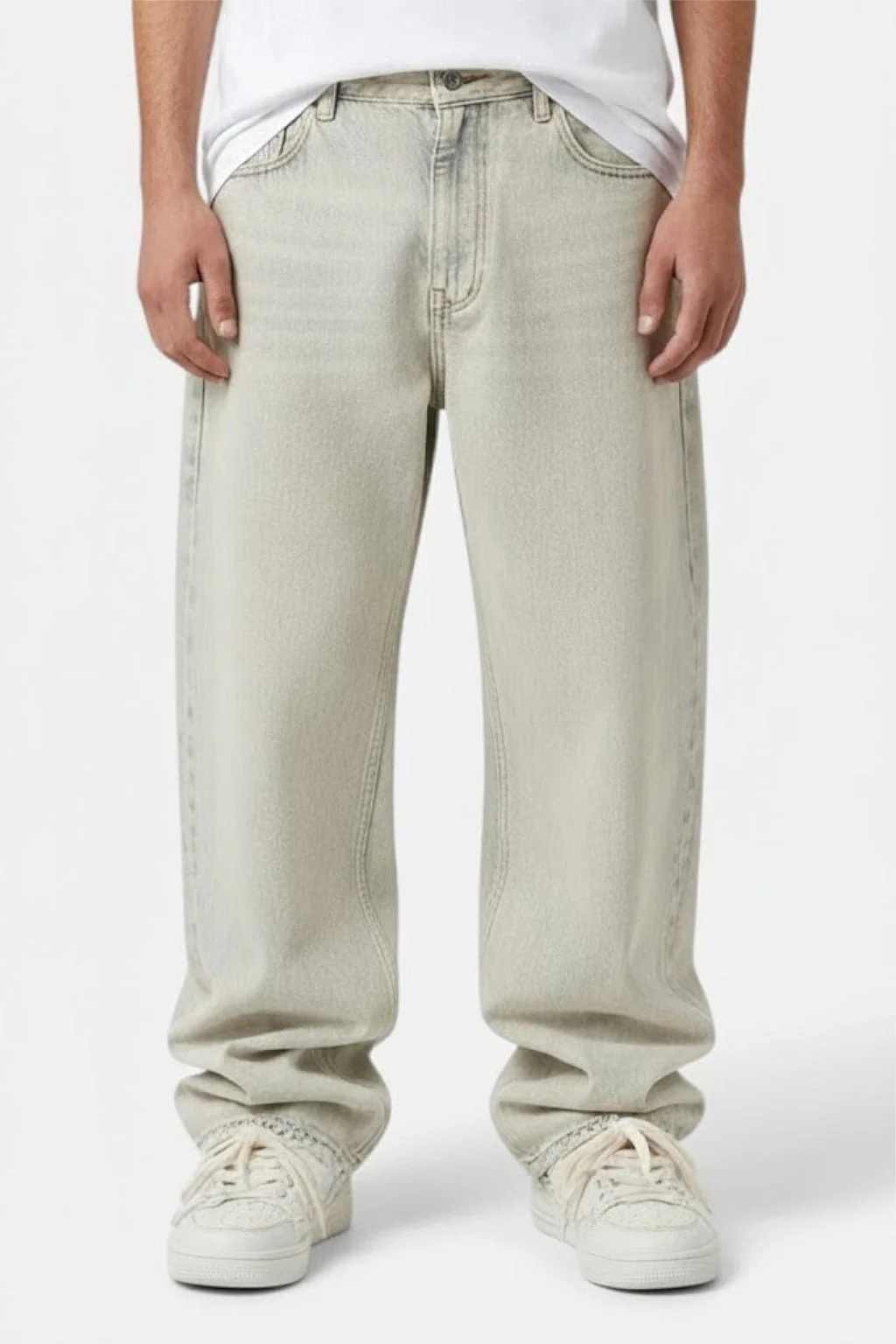 Jean barrel blanc - Image 2