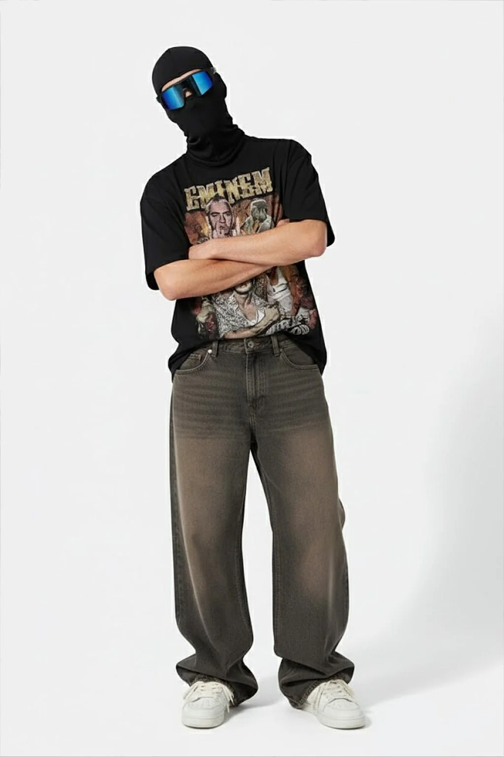 Jean barrel marron - Image 3