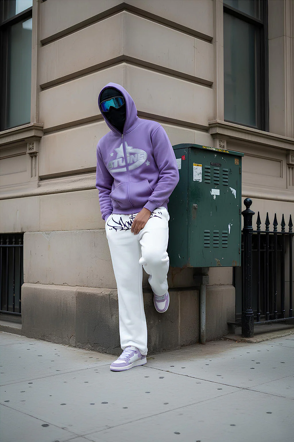 Purple full zip hoodie - Image 5