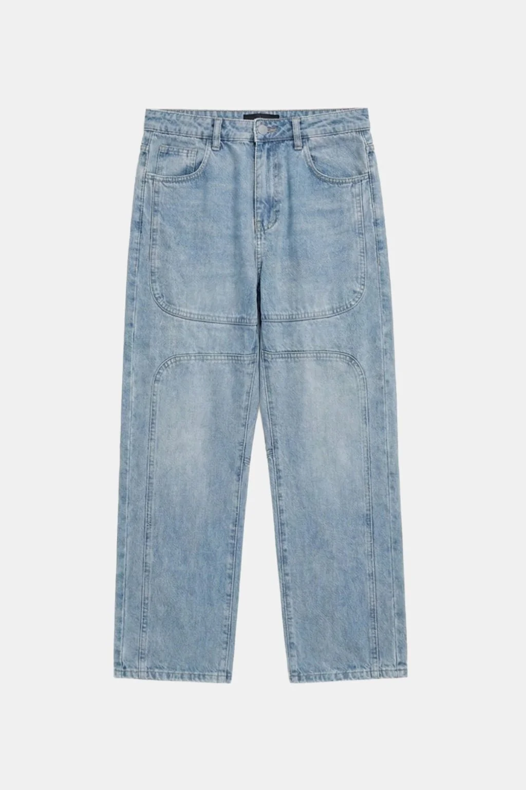 Stacked denim jeans men's - Image 5