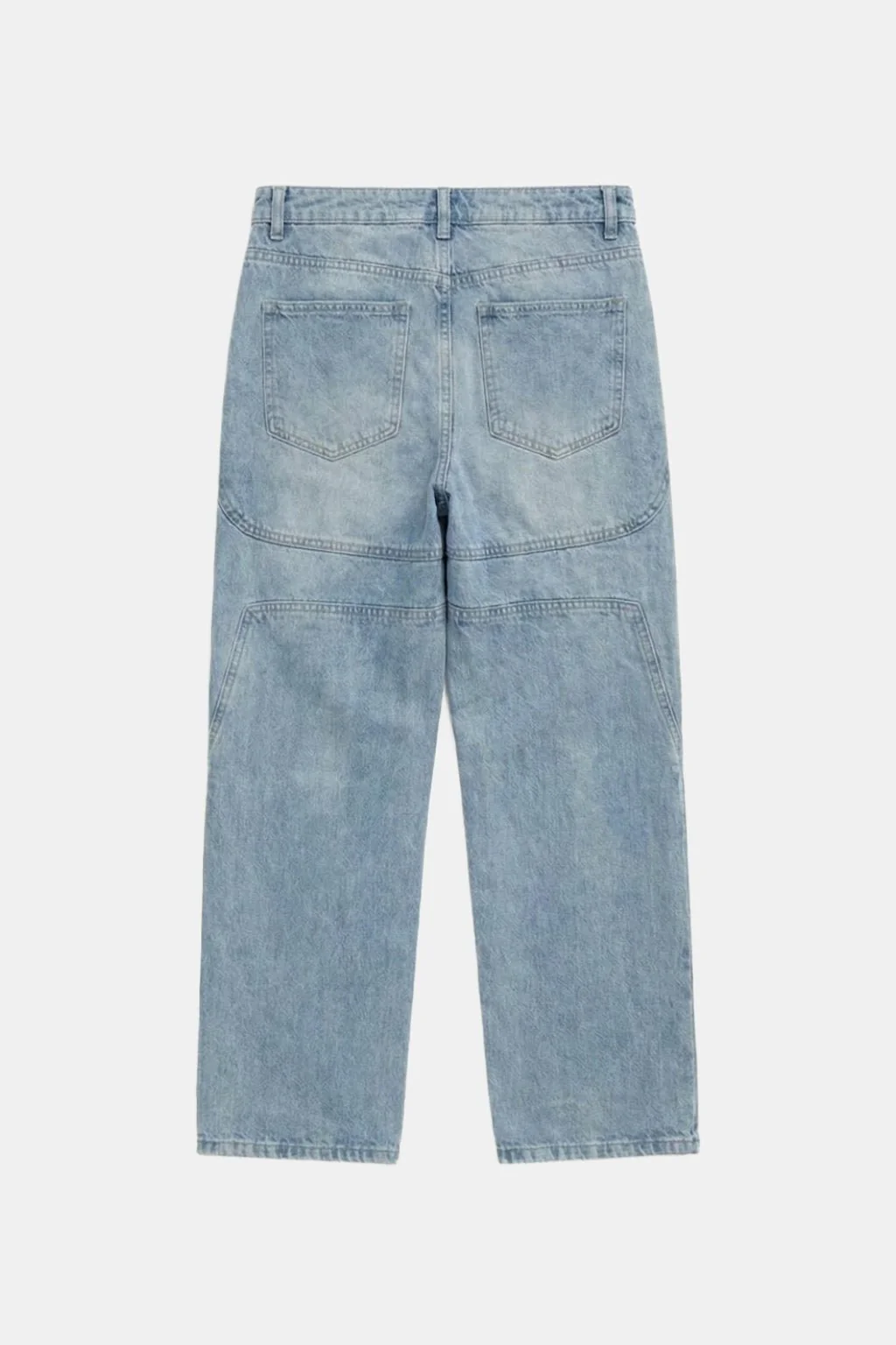 Stacked denim jeans men's - Image 7