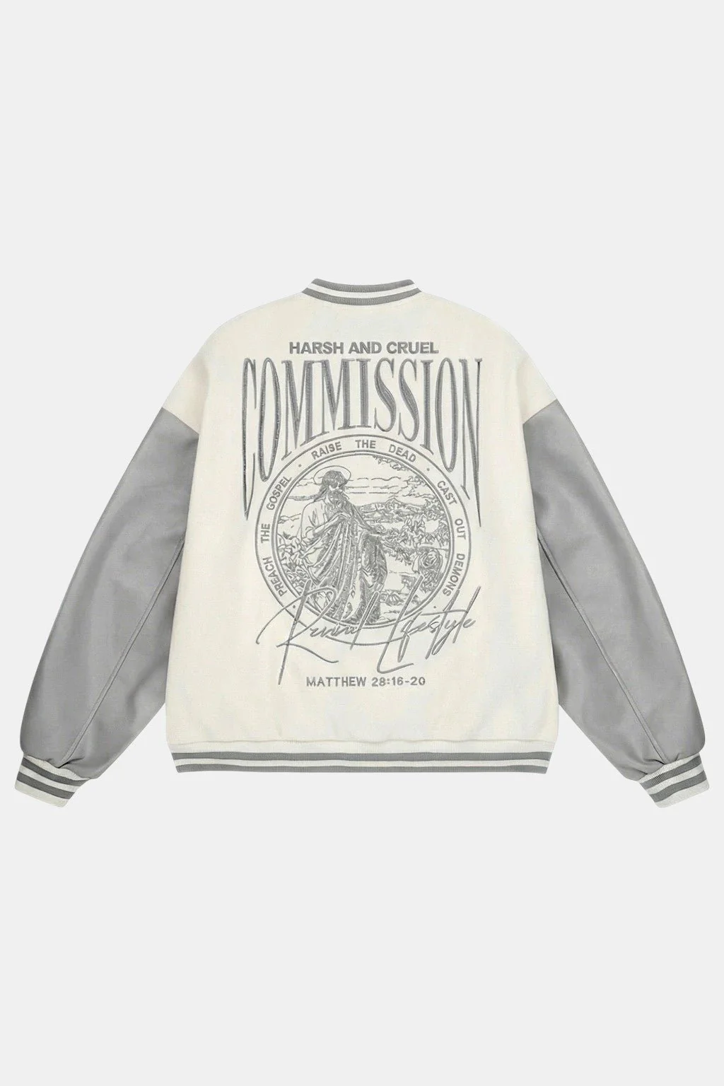 Varsity jacket beige - Image 3