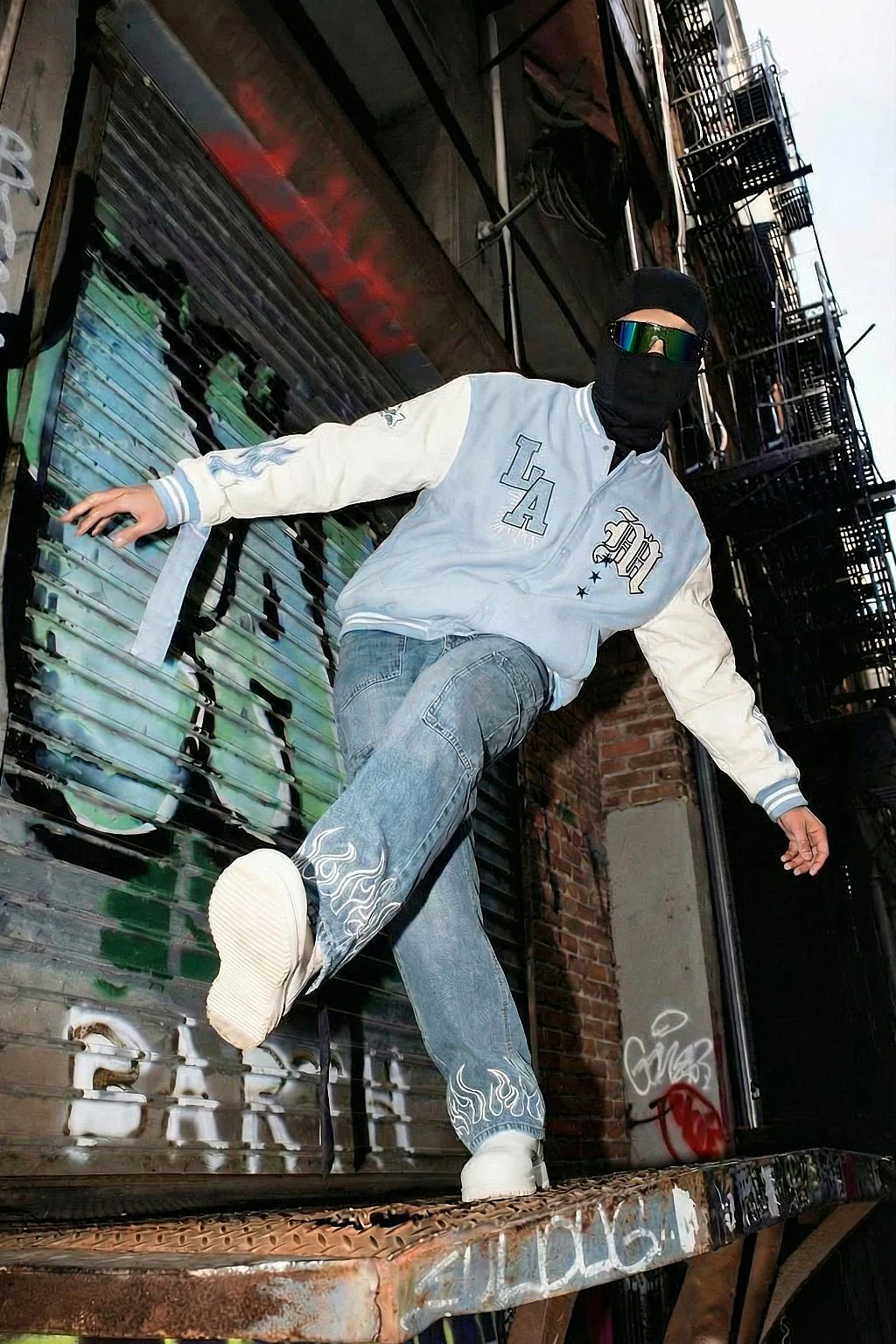 Varsity jacket bleu ciel - Image 7
