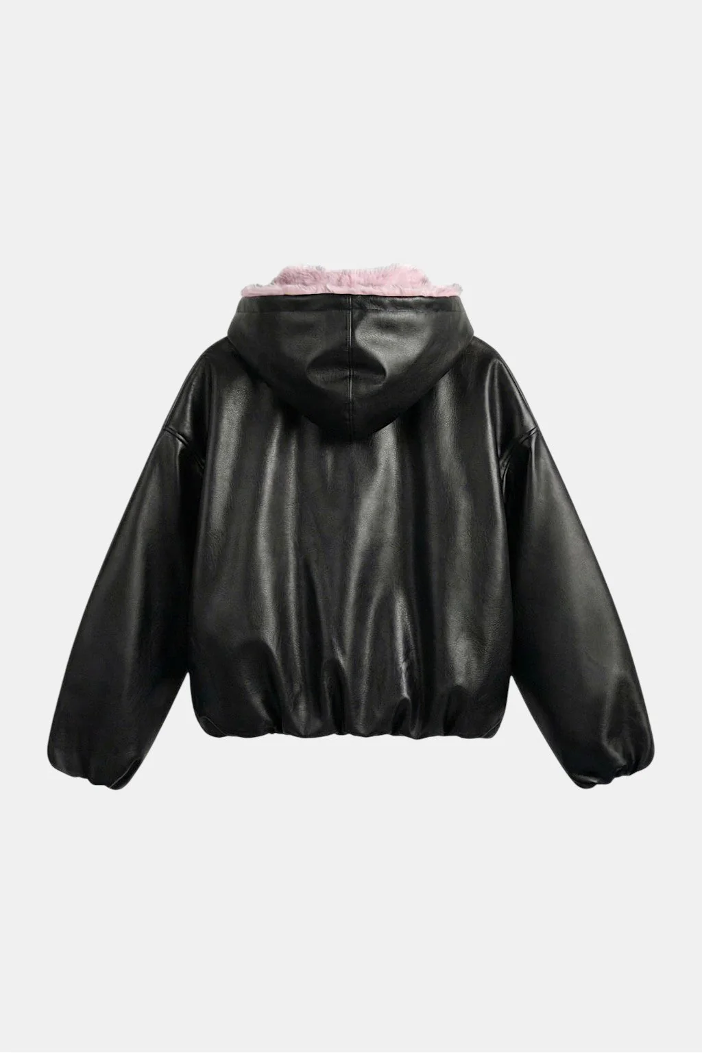 Veste cuir fourrure - Image 3
