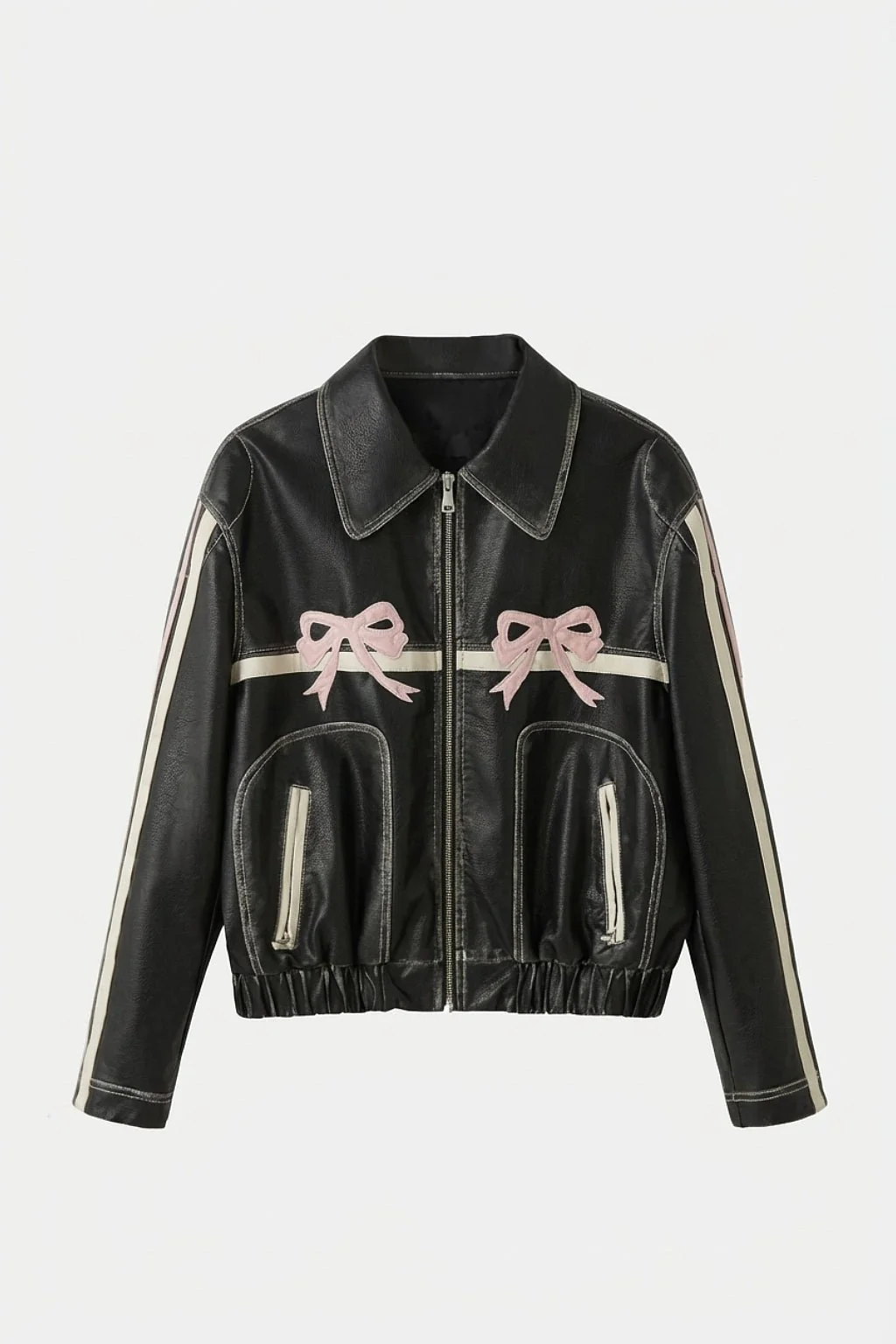 Veste noeud rose